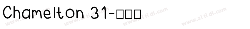 Chamelton 31字体转换
